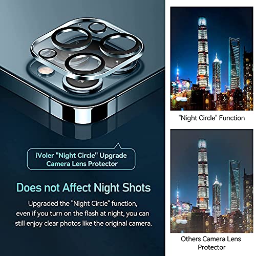 Image of Mizi Camera Lens Protector Compatible with iPhone 13 Pro Max 6.7 inch / 13 Pro 6.1 inch Screen Protector Tempered Glass,[Case Friendly][Scratch-Resistant][Easy Installation] - Black Circle