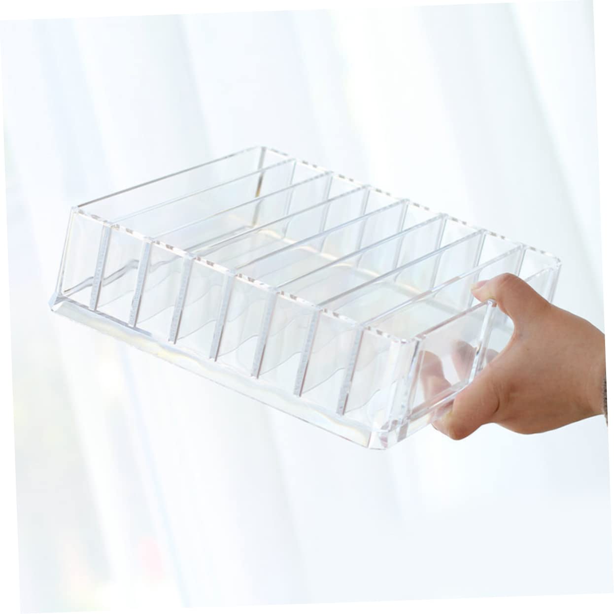 Slots Acrylic Transparent Makeup Storage Box Organizer Per e Cosmetici Design Per e La Camera Per e Ragazze
