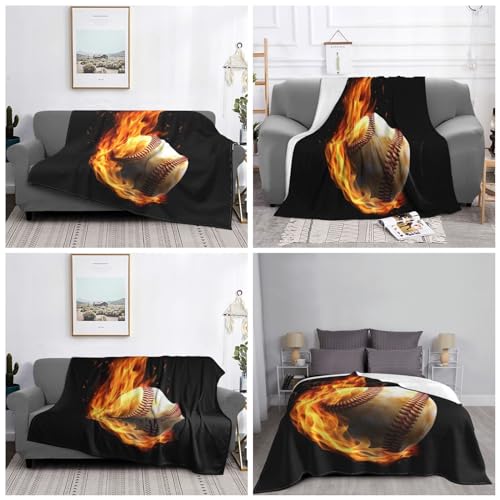Couverture de baseball en microfibre 203x152 cm jeté de lit flanelle - 8