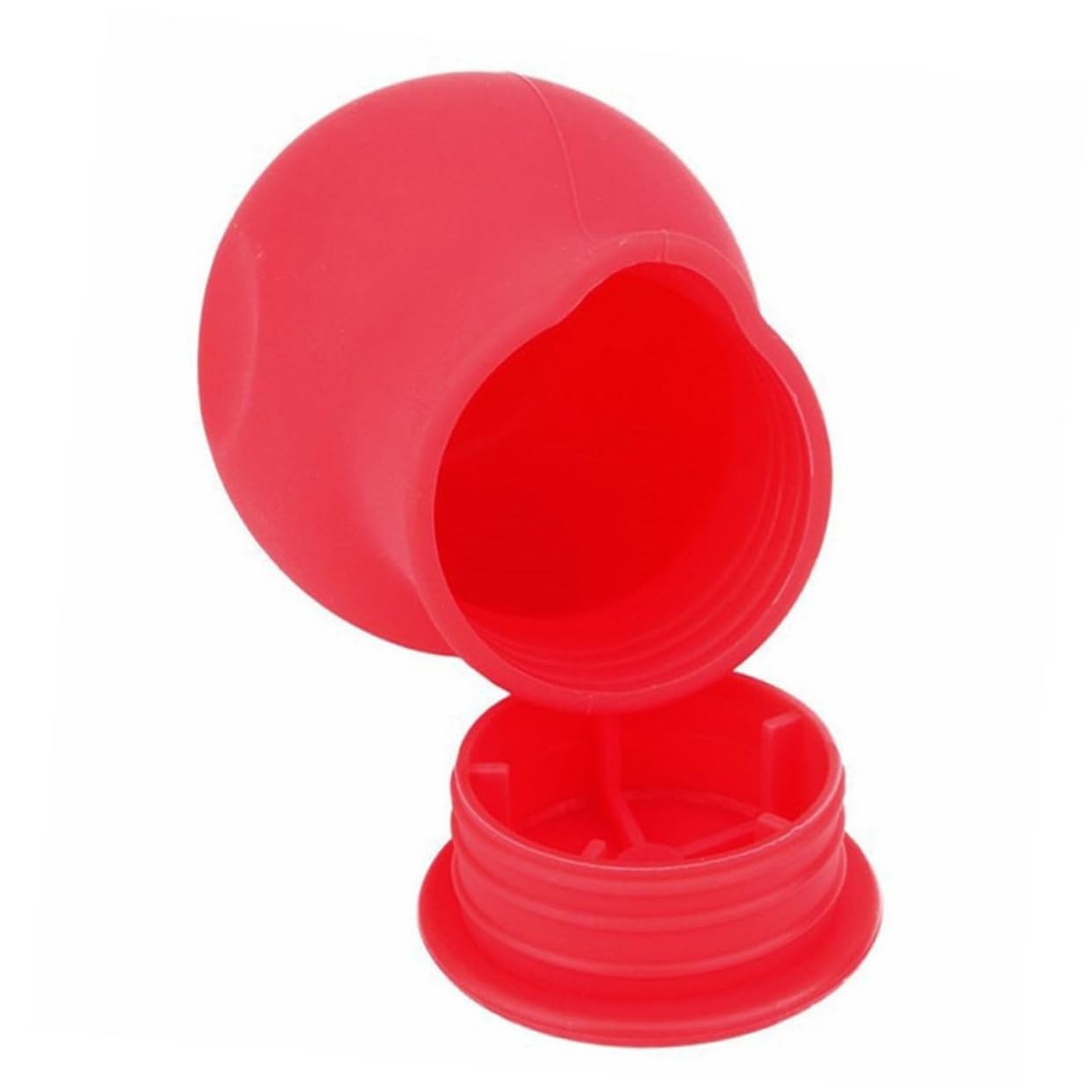 BRIGHTFUFU Red Silicone Chocolate Melting Pot Mould for Easy Microwave Melting Pouring for Baking