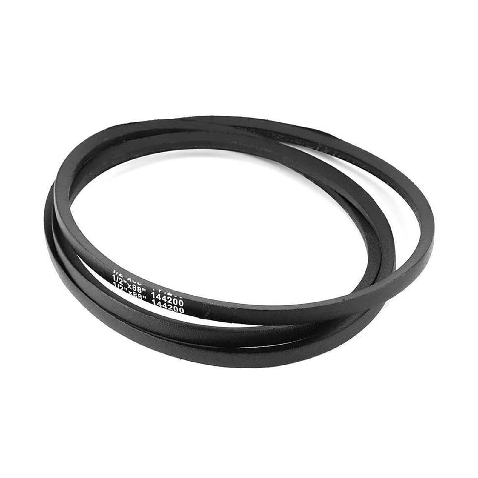 Miter Cinturón de Corte de césped del césped Cinturón de transmisión 1 / 2inx88in Cortacésped Cinta de la Cubierta Reemplazo 131290 Compatible con for 38in 44in Jinetes Césped Tractores Negro