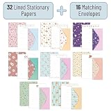 Mr. Pen- Stationery Writing Paper Set with Envelopes, 7.5" x 10.2", 32 Letter Sheets & 16 Envelopes, Smooth Printable Letter Paper for Handwritten Notes, Personal Letters, Invitations, Office & Home