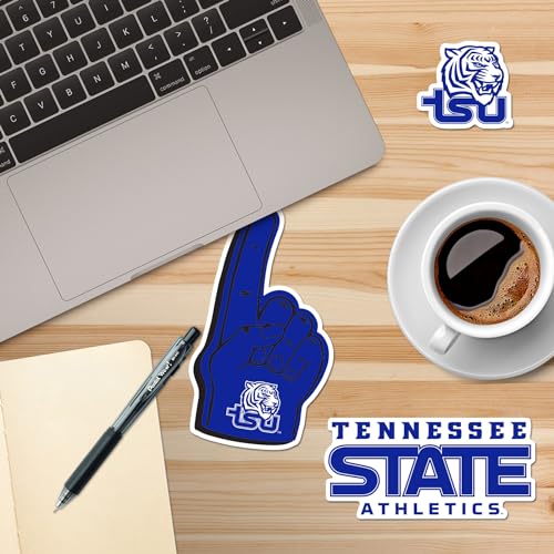 Image of Tennessee State University 10ct Vinyl Large Deluxe Stickers Variety Pack - Laptop, Water Bottle, Scrapbooking, Tablet, Skateboard, Indoor /Outdoor - Set of 10