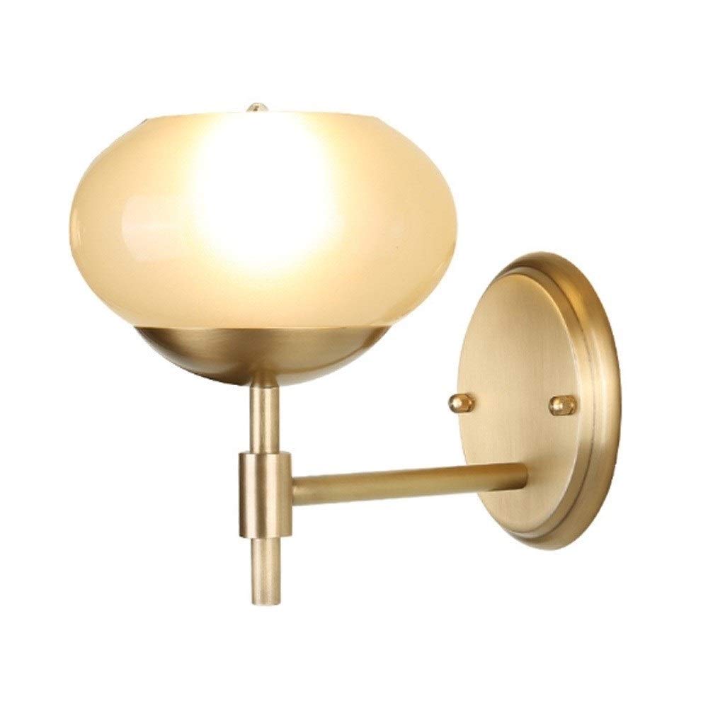 HPTHLY Wall Mounted Light Nordic Wall Lamp Global Lighting Simple Living Room Tv Wall Light Background Atmosphere Villa Model Bedside Retro Pastoral Copper