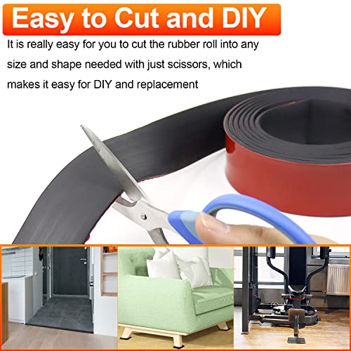 Eunice DJXJT-01 Adhesive Rubber Strips Neoprene Rubber Sheet, Solid Rubber Sheets Rolls For Pads, Crafts, Diy Gaskets thumb #4
