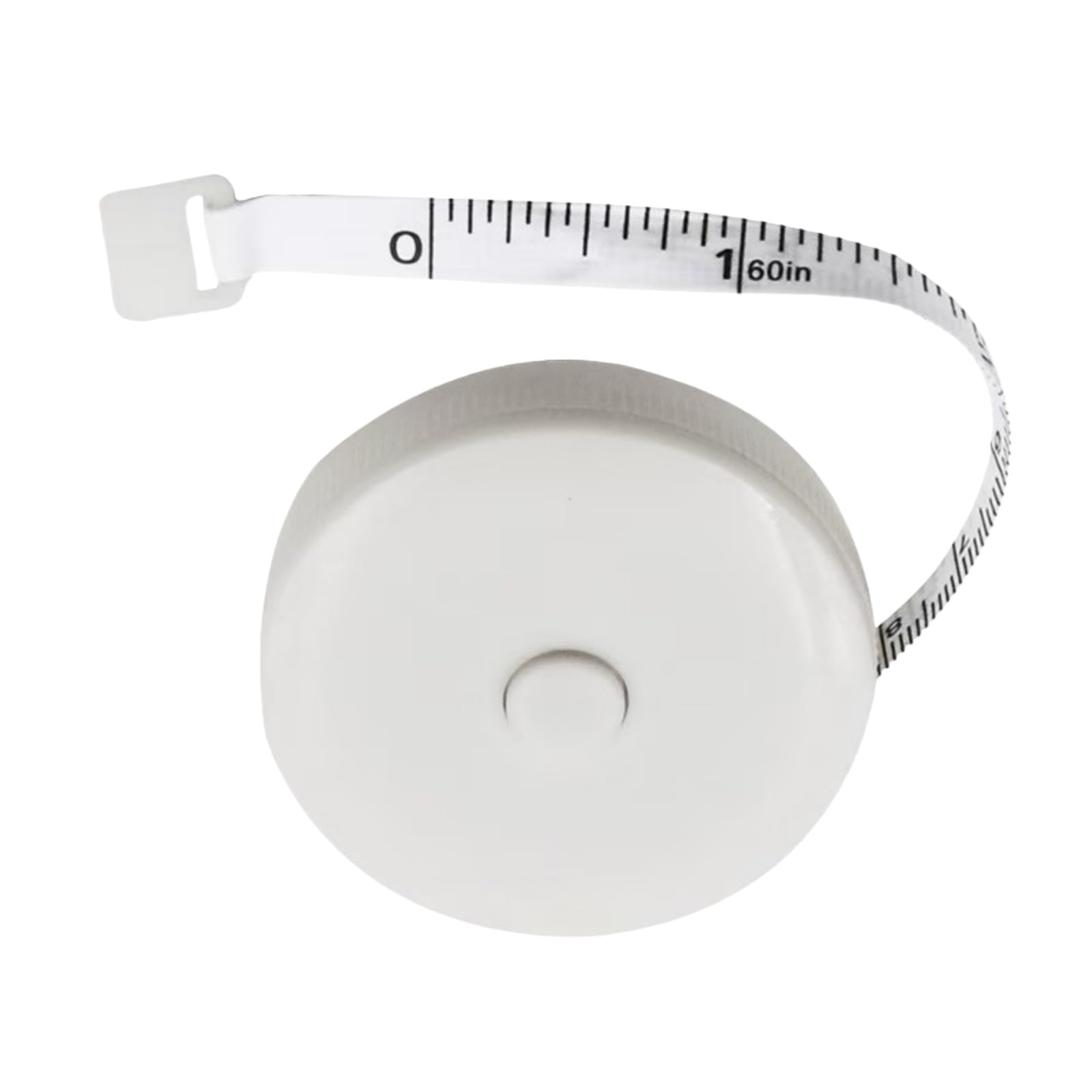 Näh- und Messband Weiches Band für Körpermaße, Einziehbares Körpermaßband, 150 cm, 60 Zoll, mehrfarbig, for Nähen, Schneidern, Heimgebrauch(White)
