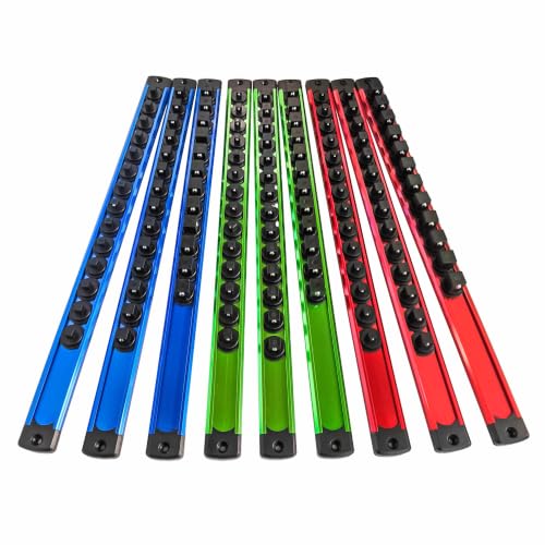 Magnetic Socket Holder Organizer 1/4' 3/8' 1/2' Socket Rail with...