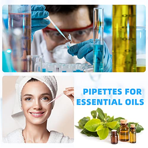 Buryeah BO-BURYEAH-507 1000 Pcs Plastic Pipettes Droppers 3Ml Disposable Transfer Pipettes Eye Dropper Small Graduated Pipettes Dropper thumb #5