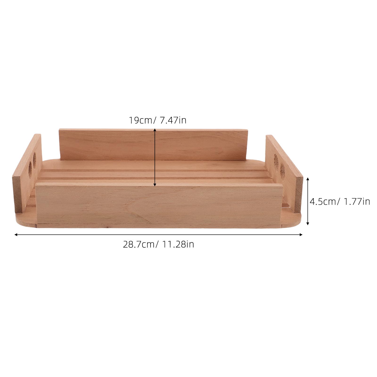 Tablett aus spanischem Zedernholz – Braune Schublade für Zigarren – Tisch-Humidorhalter aus Holz – Zigarrenaufbewahrungstablett zum Schutz der inneren Struktur des Humidors