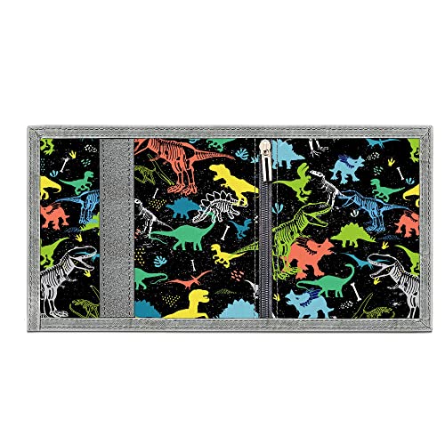 Artist's Dream Kids Wallet For Boys Girls- Kids Trifold Wallet Ages 4-18,Dinosaurs Wallet For Boys, Toddler Wallet With Coin Pocket And 8 Card Holders,Novelty Wallet For Childrens Birthday Gifts #TOP2
