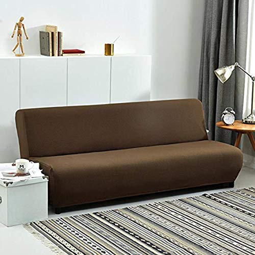 Housse de canapé stretch imperméable 160 * 190cm tricot de couleur unie pour futons