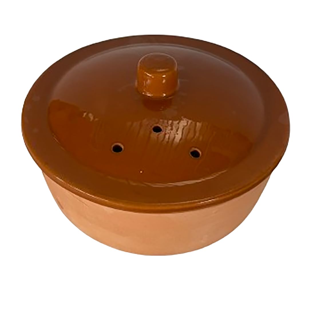 Pentola per il Pane in Terracotta 21 cm – Cottura Naturale nel Forno – Artigianale e Fatta a Mano in Italia – Ideale per Pane, Focacce e Lievitati