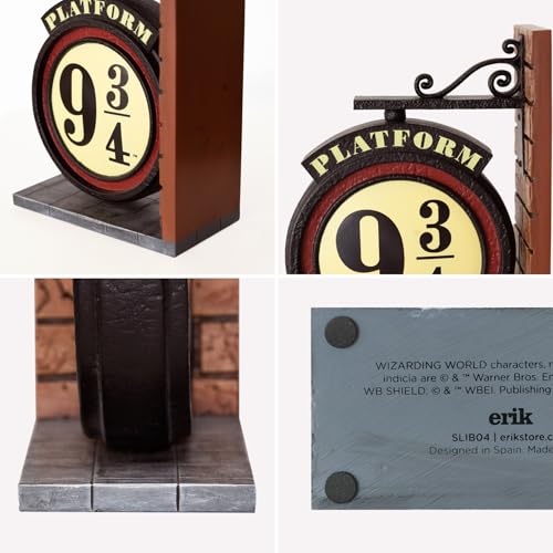 Grupo Erik Bookends - Harry Potter Gifts | Platform 9 3/4 Sign Book End, Harry Potter Merchandise, Book Ends For Shelves, Room Decor, Home Decor, New Home Gifts For Friends - Cosy Home Interiors Grupo Erik Bookends - Harry Potter Gifts | Platform 9 3/4 Sign Book End, Harry Potter Merchandise, Book Ends For Shelves, Room Decor, Home Decor, New Home Gifts For Friends - Image 3