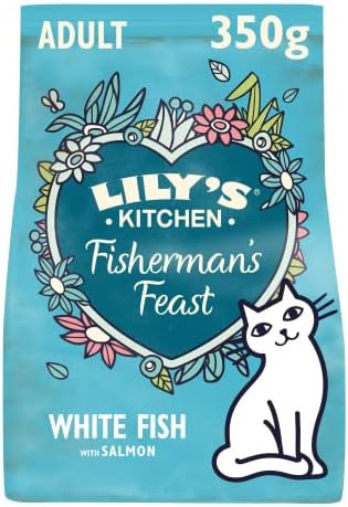 Lily's Kitchen Fisherman's Feast White Fish with Salmon Dry Cat Food, 350g