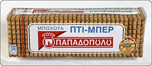 Petit Beurre (Pti-ber) - Papadopoulou Greek Biscuits 2 X 225g (2 X 7.93oz)