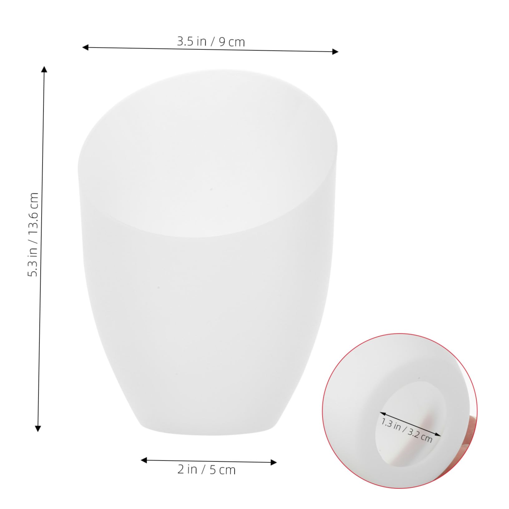 Abat-jour de Lampe de Table Blanc Pe Lot de 5, Design Fer à Cheval