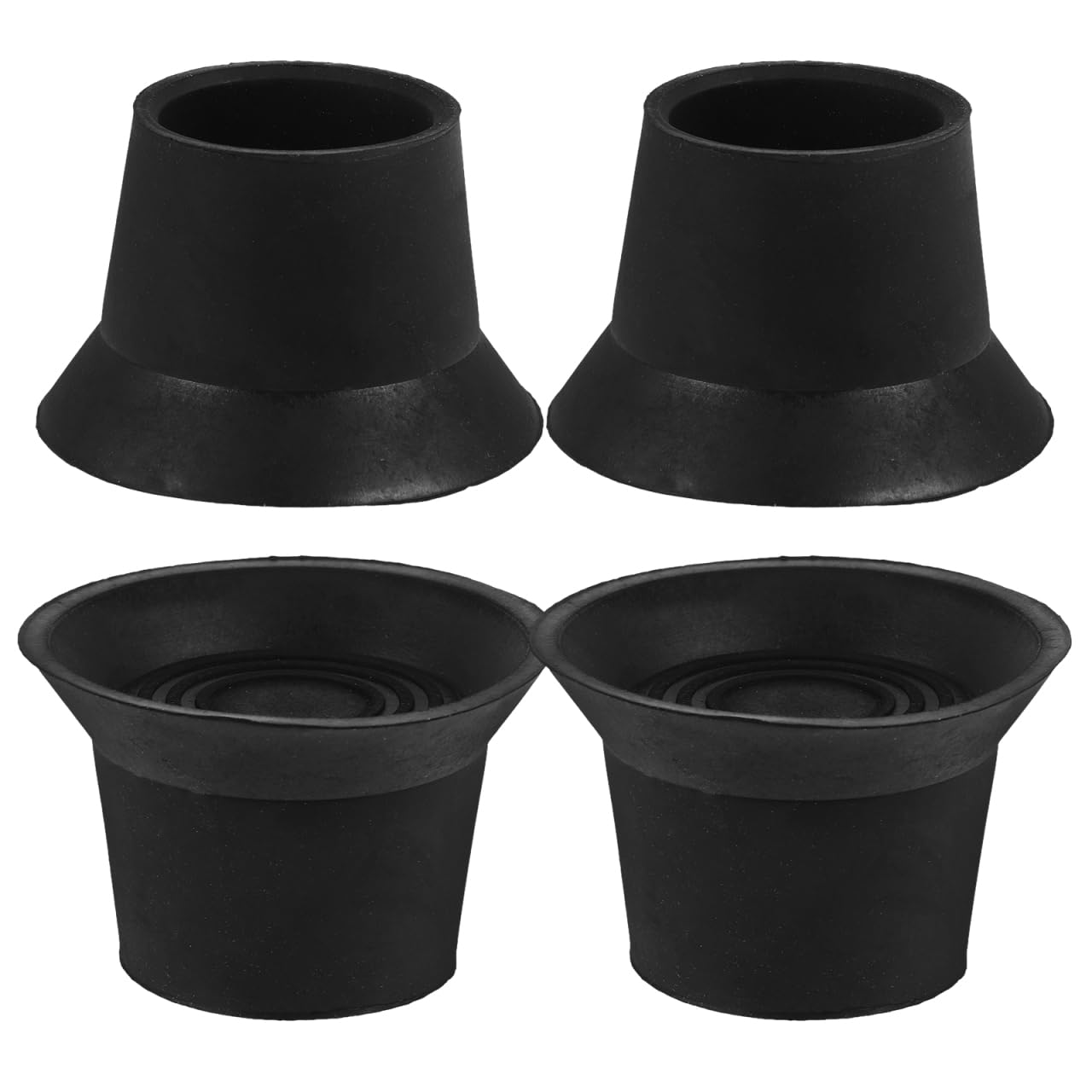 Toddmomy Trampoline Foot Mat Cover 4Pcs Rubber Replacement Caps for Mini Trampoline Legs and Poles Non-Slip Pipe Sleeve Protectors