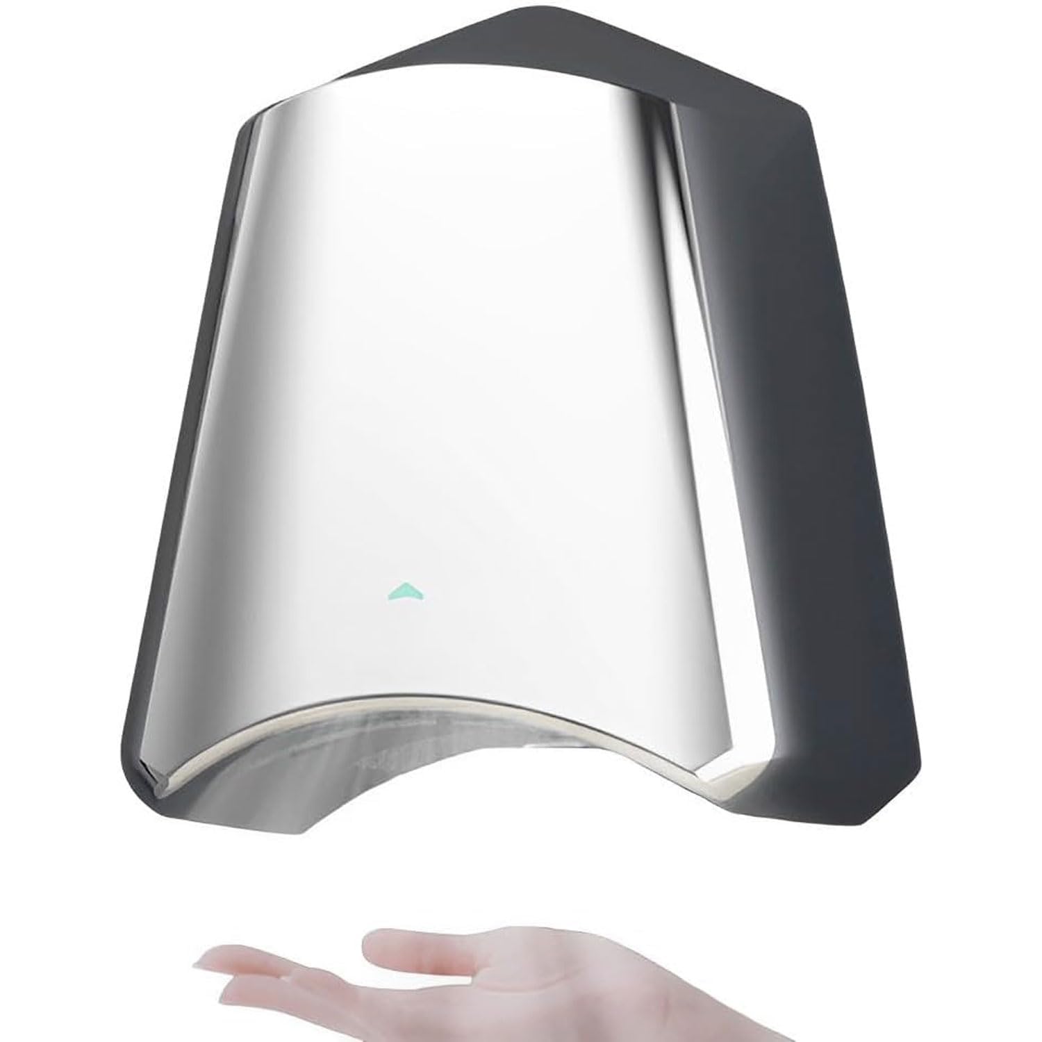 WHIPIN Electric Hand Dryers, Stainless Steel Automatic Wall Mounted Hand Dryer, 1100W Hot and Cold Air Commercial Hand Dryer, 10 Seconds to Dry, Low Noise, for Kitchen, Bathroom, Toilet