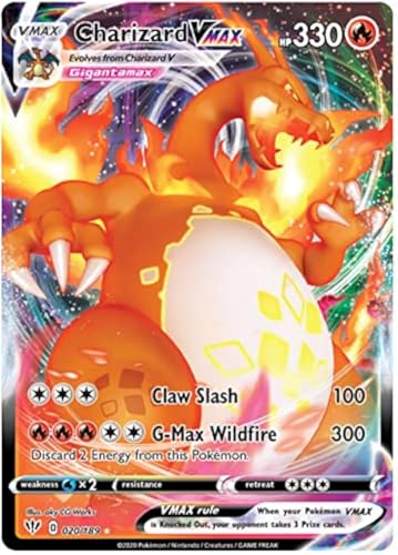 Crystalcommerce Charizard VMAX - 020/189 - Ultra Rare Collectible Card