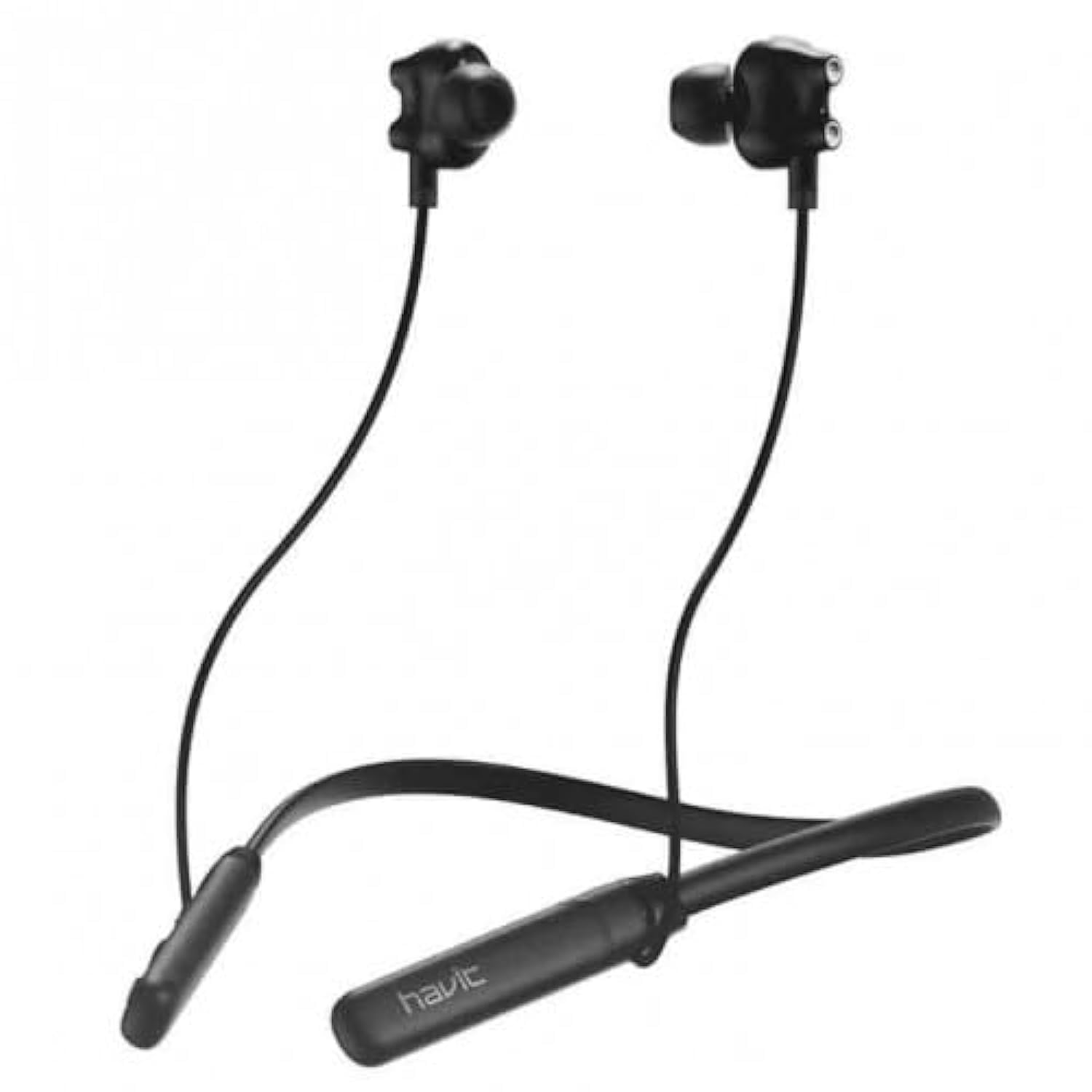 Havit E516BT Wireless Black Neckband Bluetooth Earphone-Black
