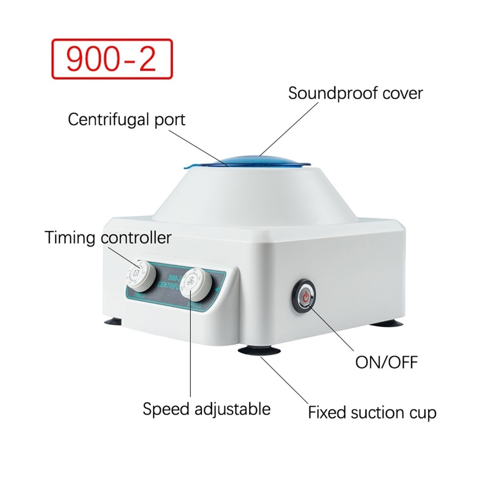 OPFVUJIKX Centrífuga de Plasma 900-2, 4000 RPM/min, 2086 x g, regulación de Velocidad Continua, centrífuga de Laboratorio, máquina de práctica médica