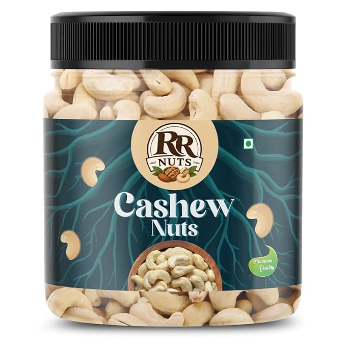 Image of RR NUTS Whole Cashews 1kg | Dry Fruits, Kaju, Healthy Snacks | Unsalted Cashew Nuts | Crunchy, Nutritious & Delicious Nuts | Rich in Protein, Magnesium & Phosphorus | Premium Kaju 1kg