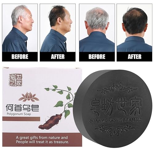 Image of Popular Polygonum Hair Soap He Shou Wu 1 bar -100g - chinese soap - pack of 1
