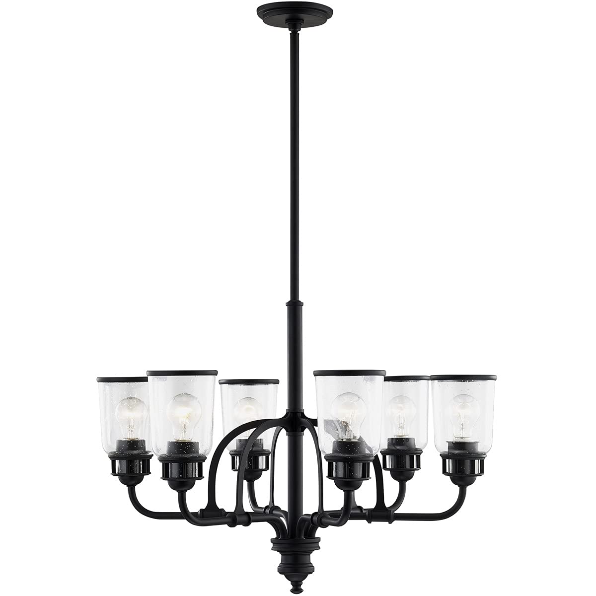 Livex Lighting40026-04 6 Light Black Chandelier