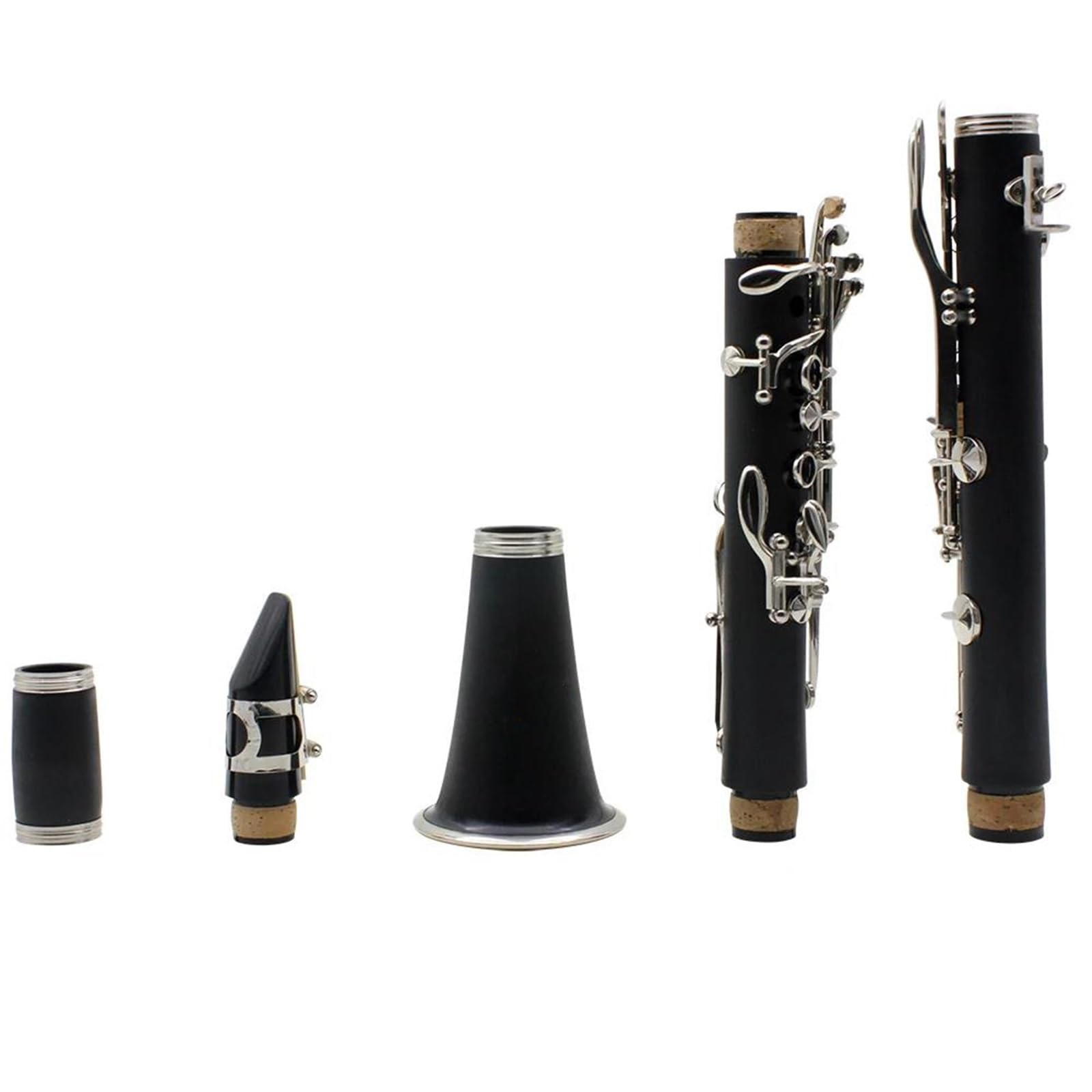 Buffet Clarinetto Sib Clarinetto Professionale Per Esibizioni In Concerto Clarinetto A 17 Tasti Con Kit Per Clarinetto Ance Accessori(White)
