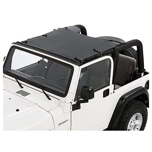 Bestop 5240335 Black Diamond Sun Bikini Top For 1997-2006 Wrangler - Targa Style