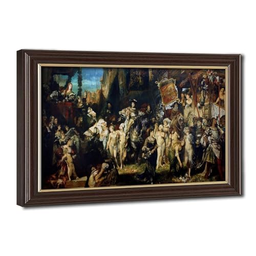 Toile Hans Makart L'entrée de Charles V pour une décoration murale de salon chic