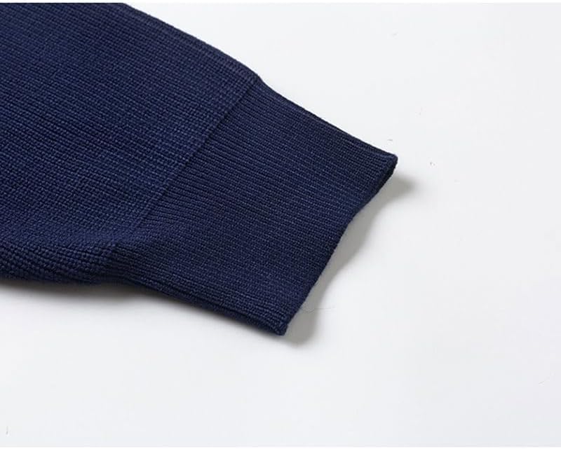 Men's Zipper Lapel Pullover Sweater Winter Casual Loose Knit Sweaters Gray