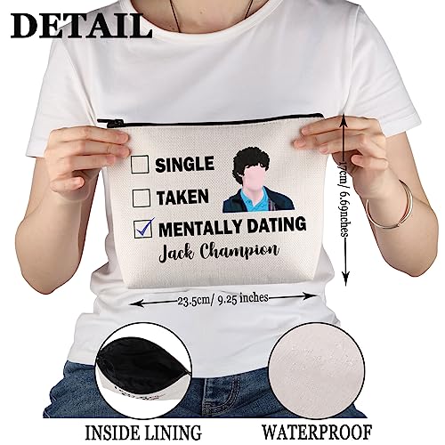 PYOUL Jack C Inspired Gift Mentally Dating Jack C Makeup Bag Jack C Fan Cosmetic Bag (Dating Jack C B), Dating Jack Cham-pion B - Image 2
