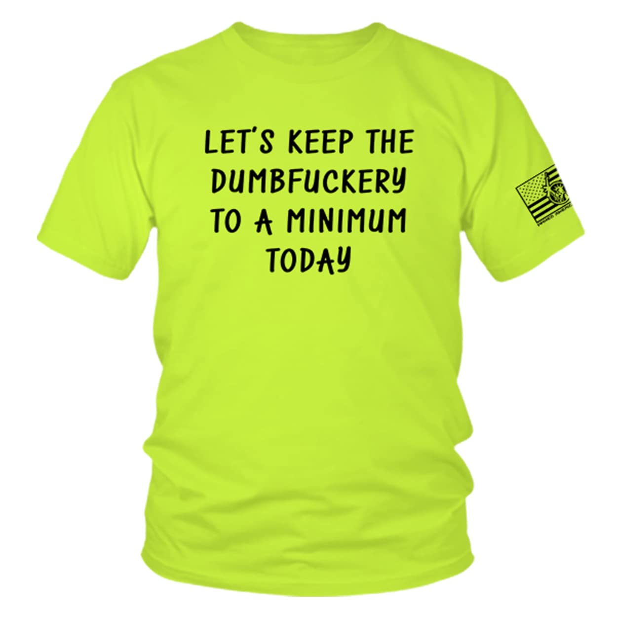 Armed American Supply Ery Hi Vis Safety Yellow Green Funny