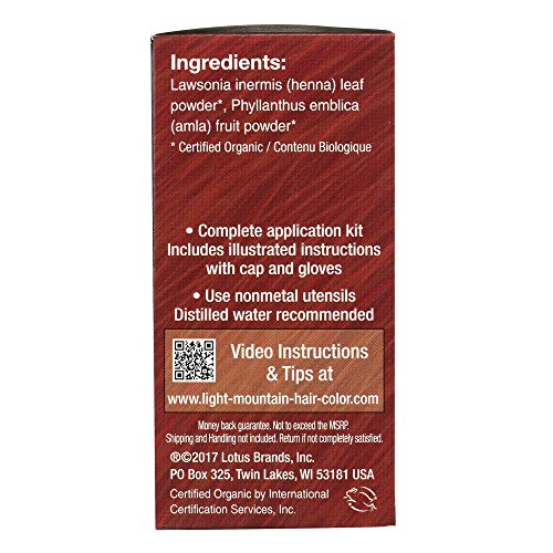 Light Mountain Tinte Natural para Cabello Pack 3 piezas miniatura 5