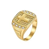 Realizzato in acciaio inossidabile di alta qualità, questo anello è resistente alle allergie, alla corrosione e allo scolorimento. Sia che tu scelga il modello nero, dorato o argento, la finitura rimarrà impeccabile nel tempo.
