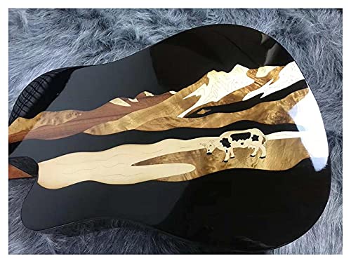 YYYSHOPP Guitare Acoustique Hivernale, Guitare Électrique De L’épinette Solide De 41 Pouces Guitare (Size : 41 inches) - Les Beatles, Paul McCartney, John Lennon, RIngo Starr, George Harrison YYYSHOPP Guitare Acoustique Hivernale, Guitare Électrique De L'épinette Solide De 41 Pouces Guitare (Size : 41 inches) – Image 4