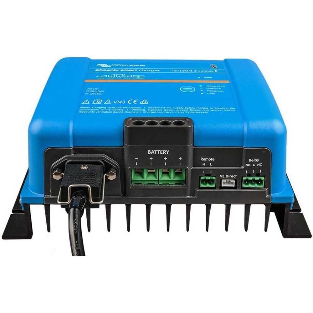 Victron Energy Smart IP43 12-Volt 50 amp 120-240V Caricatore Batteria (3) Uscite, Bluetooth