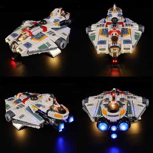 Kyglaring LED Lighting Kit (No Model), Compatible with Lego-75357 Star Wars Ghost & Phantom II Building Blocks Model Set - Image 3