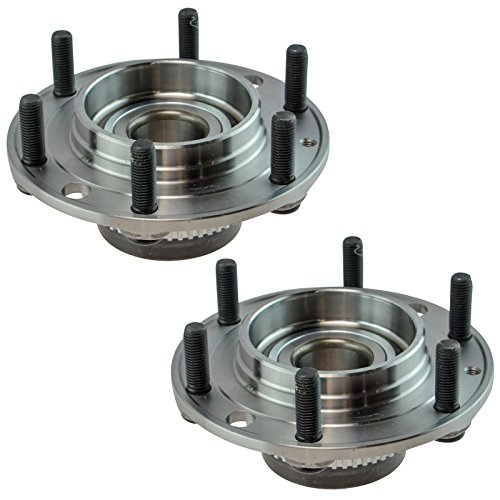 Image of TRQ Rear Left and Right Wheel Bearing and Hub Assembly Set 2 Piece Compatible with 2006-2012 Kia Sedona 2014 Sedona 2007-2008 Hyundai Entourage