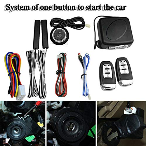 Amazon | KQS-Q6C 12V カーアラームセキュリティシステム プッシュトゥ