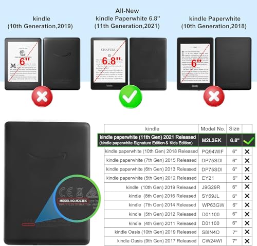 Image of Privacy Anti Peep Matte Screen Guard Compatible With Kindle Paperwhite /PaerWhite Kids 6.8 inch Inch 11 Gen 2021 & PaperWhiteSignature Edition 6.8 inch Inch Tablet (11th Gen 2021 /2023) Not a Glass