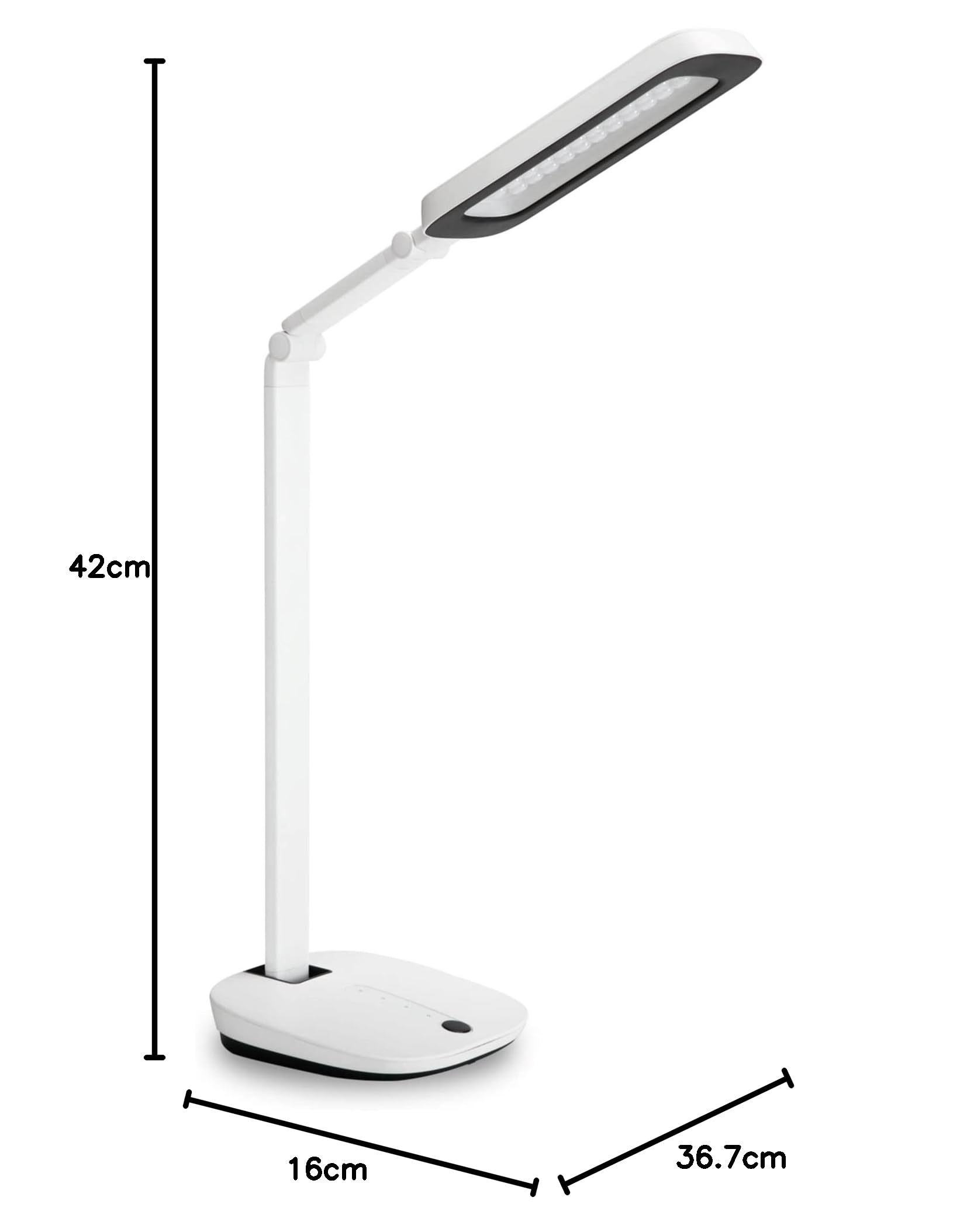 Philips LED Lampada da Tavolo Robotplus, Dimmerabile, 4000K, 14W, Bianca