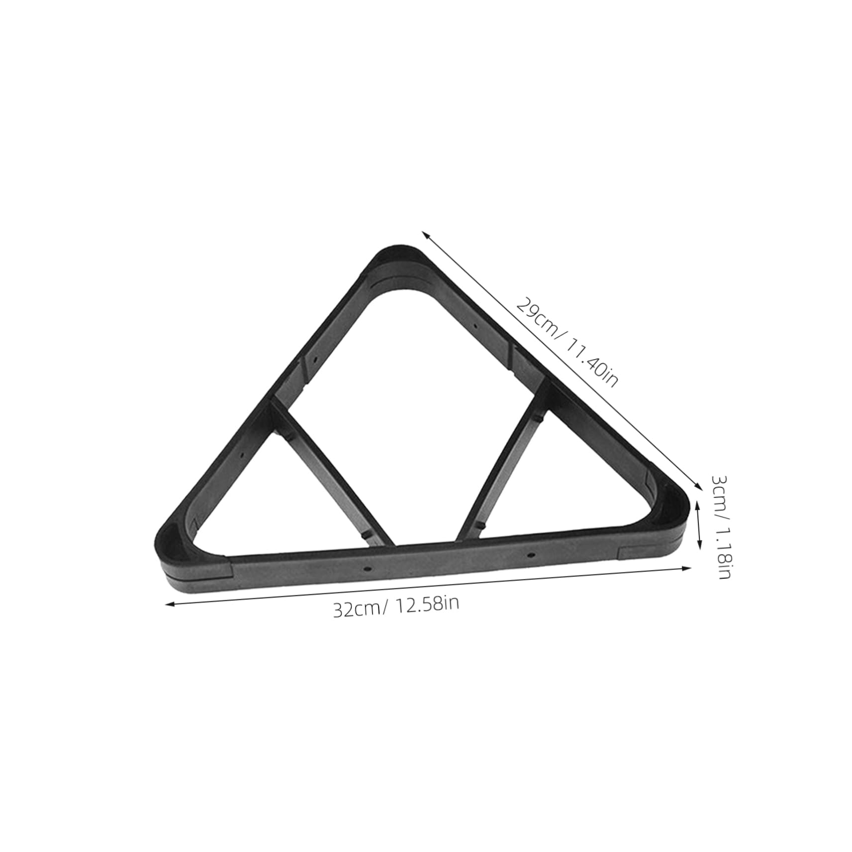 MUSISALY Plastic Billiard Organizer Triangle Rack Triangular Frame for Pool Balls