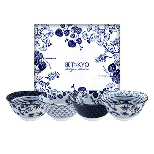 Japanisches Teeset YUZEN - Porzellan-Kanne & Schalen Mit Sakura-Motiv