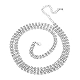 Verstellbare Bauch Kette Design, geeignet für die meisten Frauen tragen. Glänzende Strass Körper Kette, sehr Mode und schön.