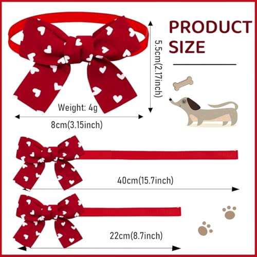 JEYORZY 4 pcs Fliege für Hunde und Katzen, Haustiere Fliege Hochzeit Fliege, Hund Hochzeit Formeller Hunde Hochzeits Bandana Halsband, Für Kleine Hunde Verstellbares Hochzeits Für Haustierhunde Party