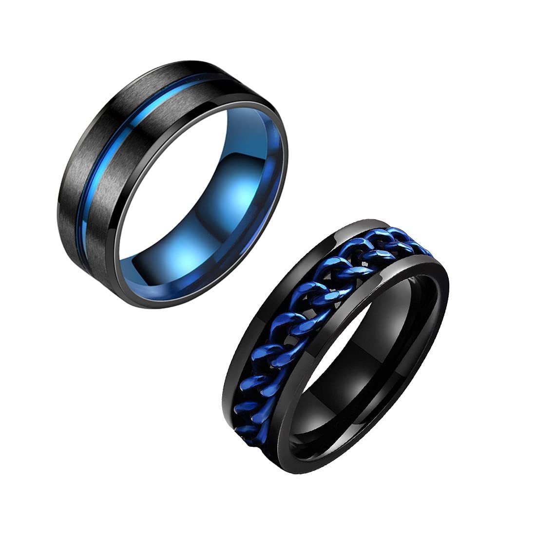 See full amazon price history chart for Yellow Chimes Combo Black & Blue Rings For Men | Pack of 2 Stainless Steel Men Rings | Blue Black Band Finger Rings for Boys | Ideal Gift For Men and Boys Yellow Chimes Combo Black & Blue Rings For Men | Pack of 2 Stainless Steel Men Rings | Blue Black Band Finger Rings for Boys | Ideal Gift For Men and Boys (B094QHG9G5) Amazon Price History, Amazon Price Tracker