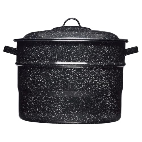 21.5 Quart Water Bath Canner with Rack, Enamel Canning Pot for Jam, Salsa, Pickles - Image 2