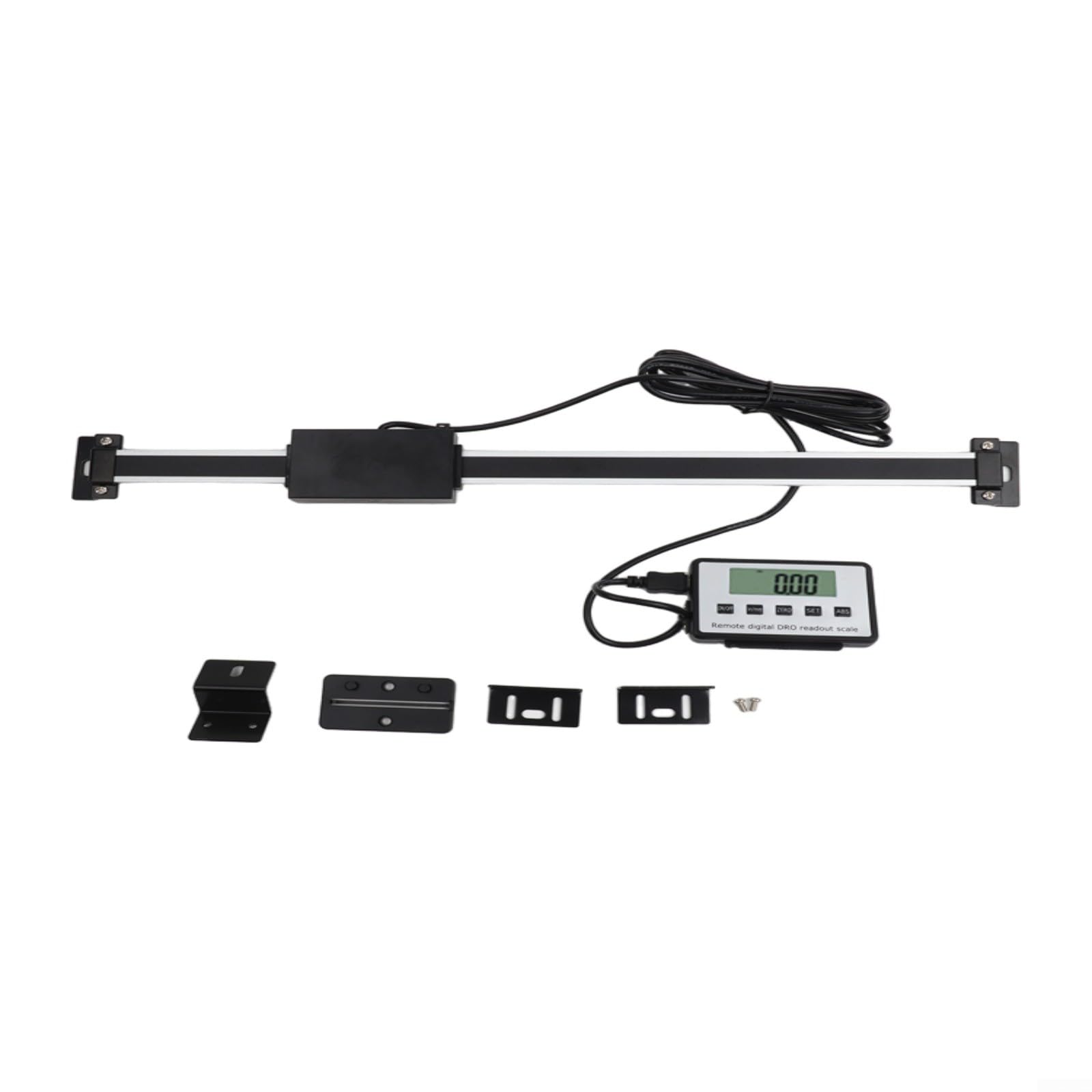 Escala lineal digital de 0-300 mm con pantalla LCD externa negra para tornos y fresadoras